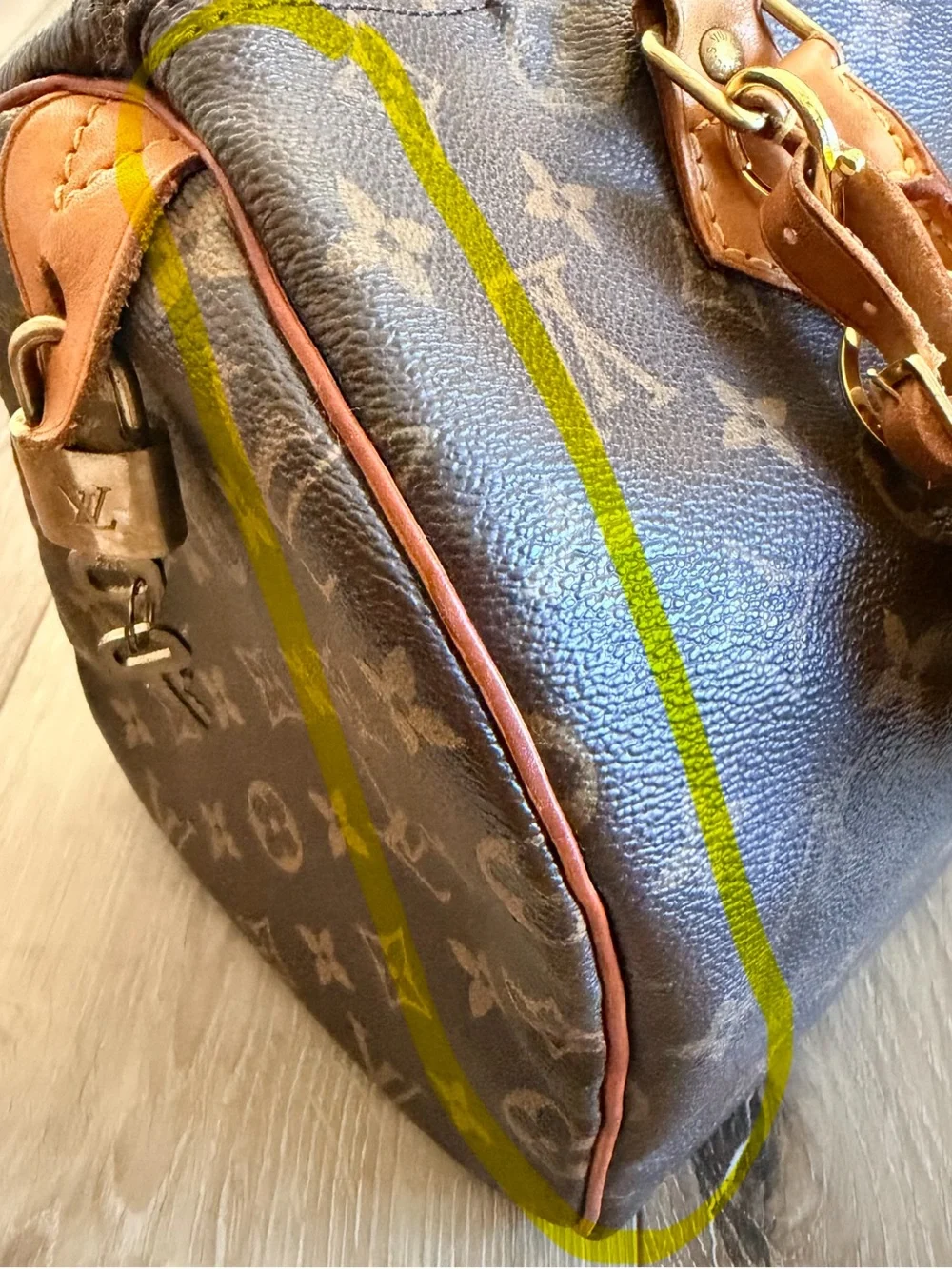 Louis Vuitton Monogram Canvas Top Handle Bag in Brown